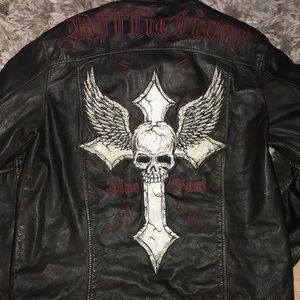 Affliction Limited Edition handmade Leather Jacket